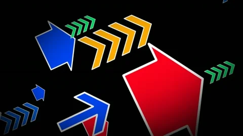 Arrows 2D animation Stock Footage 10830894