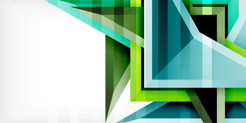 Arrows with 3d effect abstract background. Triangles on light grey backdrop 스톡 일러스트