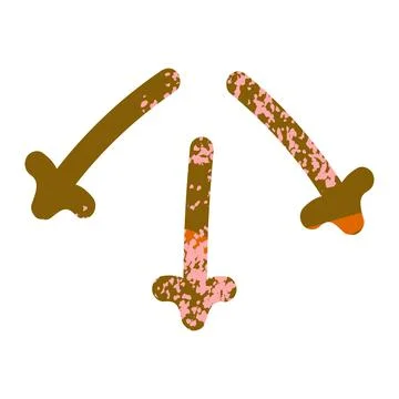 Arrows Abstract Illustration Stock Illustration