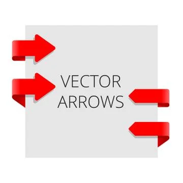 Arrows and bookmarks set Stock Illustration