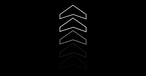 Arrows up and down moving infinite glitch copyspace black overlay bg. Finan.. Stock Photos