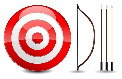 Arrows and target Stock Illustration