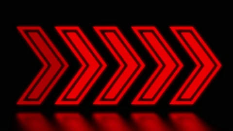 Arrows animation with reflection. Stock-Footage 141898644