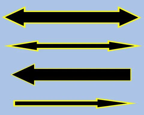 Arrows. Another multicolored arrow on a transparent background. Stock Illustration