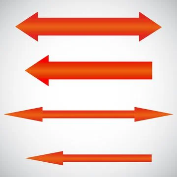 Arrows. Another multicolored arrow on a transparent background. Stock Illustration