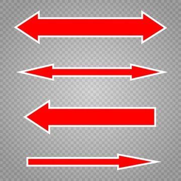 Arrows. Another multicolored arrow on a transparent background. Stock Illustration