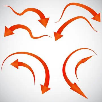 Arrows. Another multicolored arrow on a transparent background. Stock Illustration