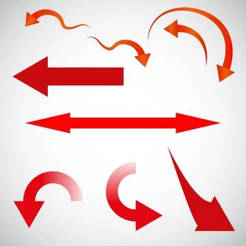 Arrows. Another multicolored arrow on a transparent background. Stock Illustration