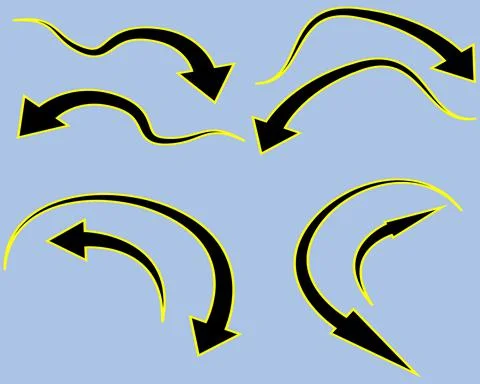 Arrows. Another multicolored arrow on a transparent background. Stock-Illustration