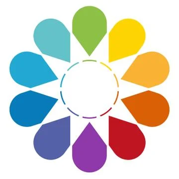 Arrows arranged in circle 10 Stock Illustration