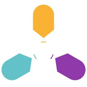 Arrows arranged in circle 3 Stock Illustration