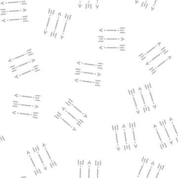 Arrows bolts glyph vector seamless pattern black Illustrazione stock
