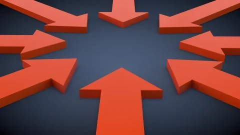 Arrows to the center イラスト素材