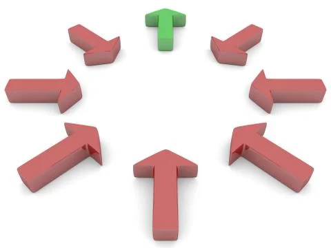 Arrows in a circle Stock Illustration