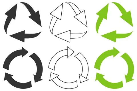 Arrows in a circle Stock Illustration
