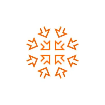 Arrows Circle Logo Template Illustration Design. EPS 10. Stock Illustration