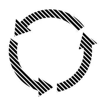 Arrows circle sign. Stock Illustration