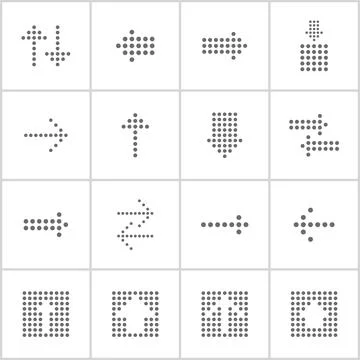 Arrows from circles Stock Photos