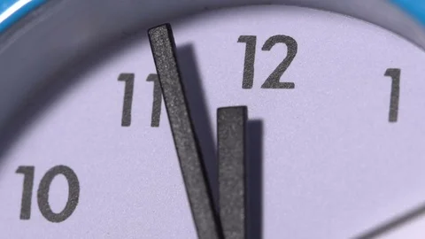 The arrows on the clock. Close-up Video stock 71243592