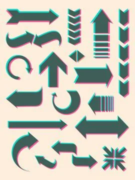 Arrows collection Stock Illustration