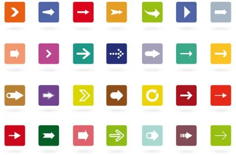 Arrows collection Stock Illustration