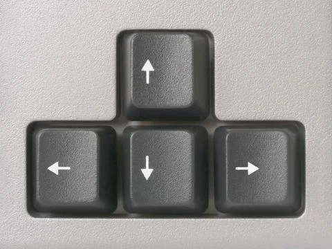 Arrows (computer keyboard) Arrows (computer keyboard), clipping path for e... 스톡 사진