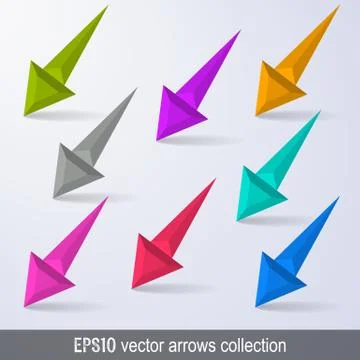 Arrows design elements collection Illustrazione stock