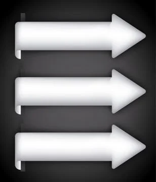 Arrows design over black background vector illustration Stock Illustration