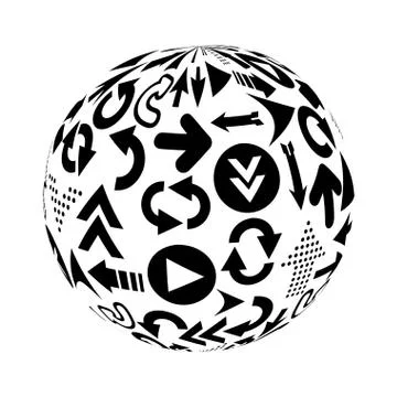 Arrows design over white background vector illustration Ilustración de archivo