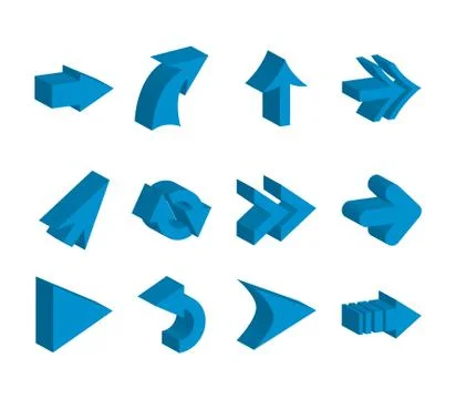 Arrows design over white background vector illustration Ilustración de archivo