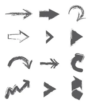 Arrows design over white background vector illustration Ilustración de archivo