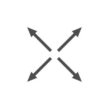 Arrows in different directions icon. Element of web icon. Premium quality Illustrazione stock