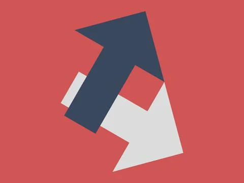 Arrows in different ways Stock-Illustration