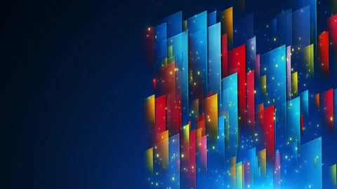 Arrows Digital Cyber Space data stream Particle optical fiber Animation Video stock 277094821