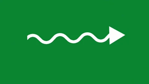 Arrows, direct symbol set on green backg... | Stock Video | Pond5
