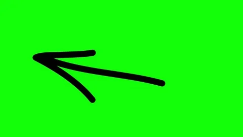 Arrows, direct symbol set on green background. Stock Footage 250954460