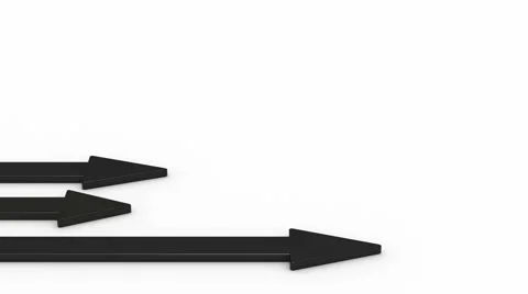 Arrows directed upwards animation, Alpha matte is included Stock Footage 65817716