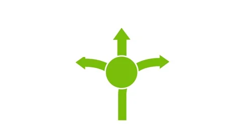 Arrows, direction, choice. Arrows self drawing animation with dollar coin Video stock 263965793