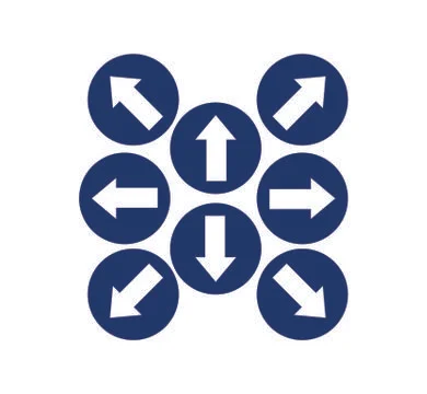 Arrows directional buttons Stock Illustration