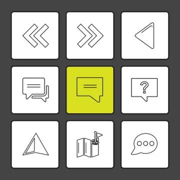 Arrows , directions , pointer , arrow , eps icons set vector Illustrazione stock