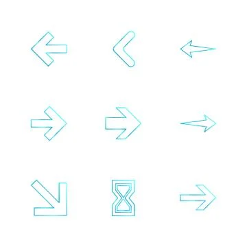 Arrows , directions , pointer , arrow , eps icons set vector イラスト素材