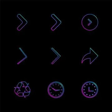 Arrows , directions , pointer , arrow , eps icons set vector Stock Illustration