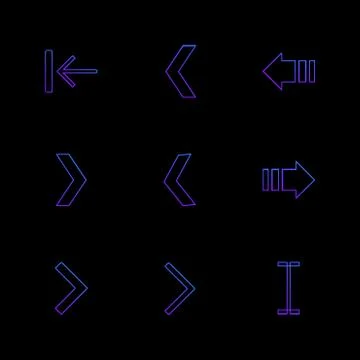 Arrows , directions , pointer , arrow , eps icons set vector Stock Illustration