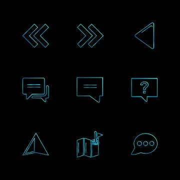 Arrows , directions , pointer , arrow , eps icons set vector Illustrazione stock