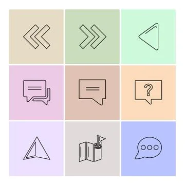 Arrows , directions , pointer , arrow , eps icons set vector Illustrazione stock