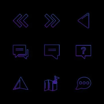 Arrows , directions , pointer , arrow , eps icons set vector Stock Illustration