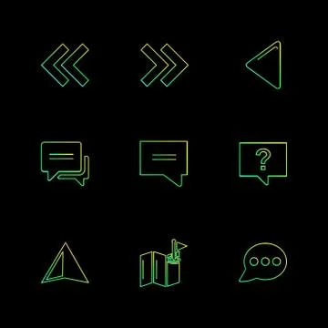 Arrows , directions , pointer , arrow , eps icons set vector Illustrazione stock