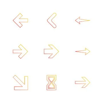 Arrows , directions , pointer , arrow , eps icons set vector イラスト素材
