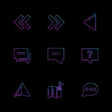 Arrows , directions , pointer , arrow , eps icons set vector Stock Illustration