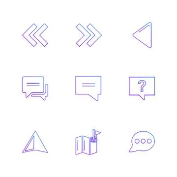 Arrows , directions , pointer , arrow , eps icons set vector Stock Illustration
